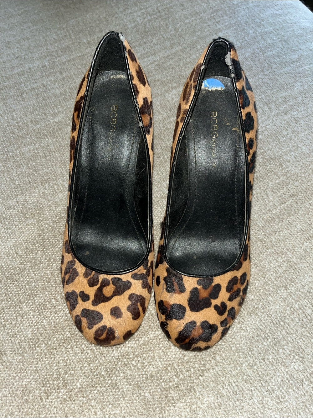 BCBG Leopard Print Pump in Brown and Black